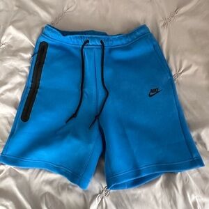 Blue Nike Tech Shorts